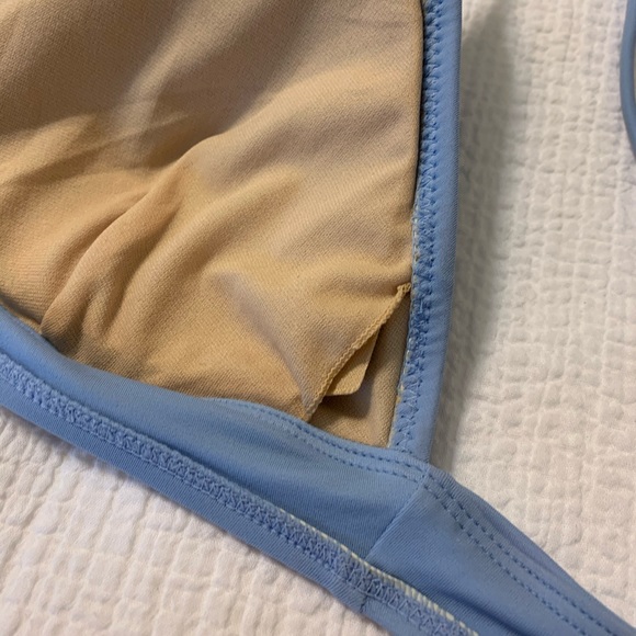 (2) bikini tops - light blue, floral - Picture 10 of 15